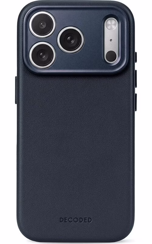 Decoded kryt Leather Case Magsafe pre iPhone 18 Pro - Midnight