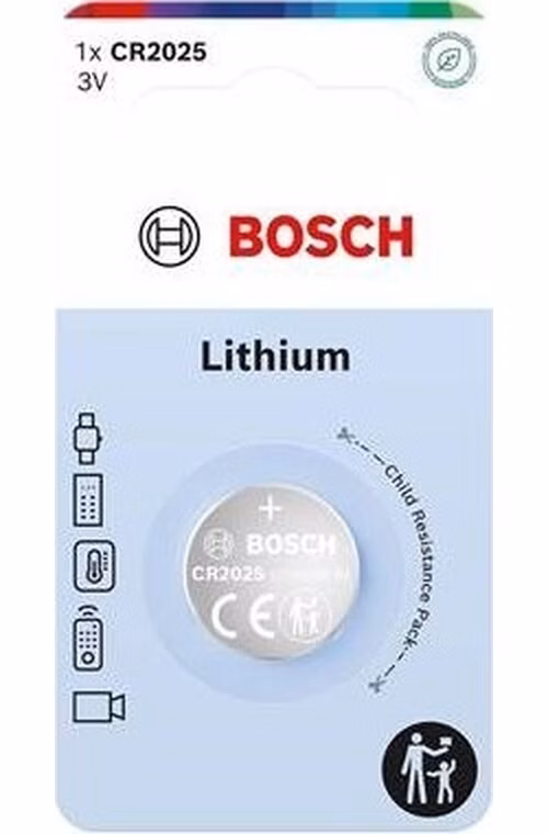 Bosch CR2025B1/00 Lithium (Blistr 1 ks)