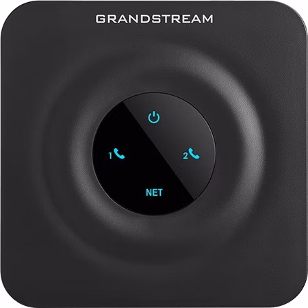 Grandstream HT802 V2 (ATA), 2x FXS, 2 SIP účty, 1x LAN, 3-cestná konf., auto-provisioning