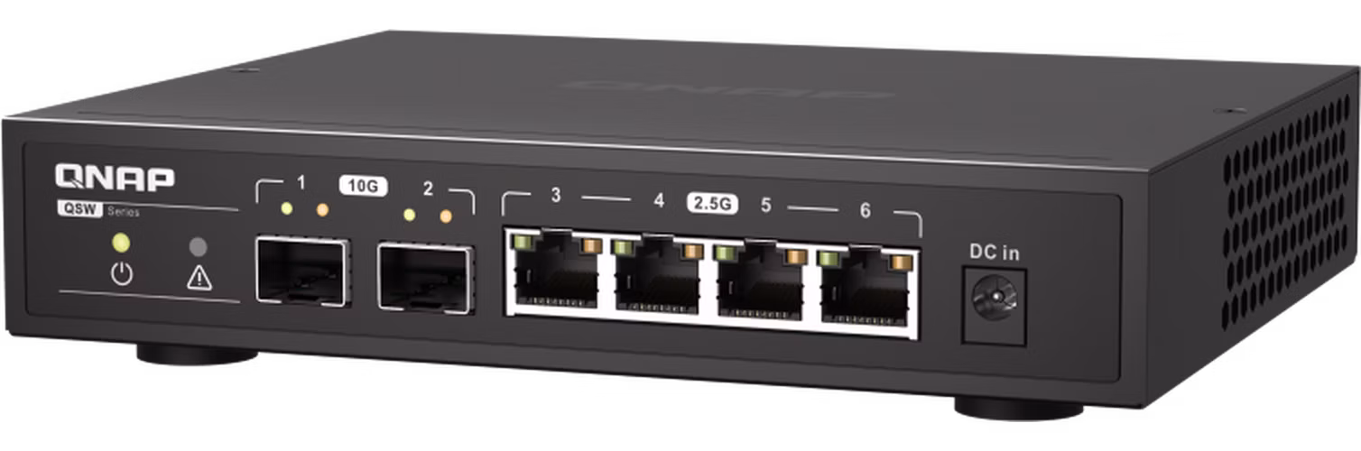 QNAP switch QSW-2104-2S (4x 2,5GbE RJ45 a 2x 10GbE SFP+)