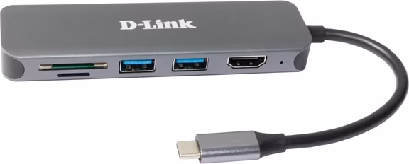 D-Link DUB-2327 6-in-1 USB-C Hub with HDMI/Card Reader/Power Delivery