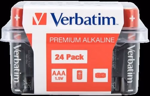 VERBATIM  Alkalická Baterie AAA 24 Pack / LR03