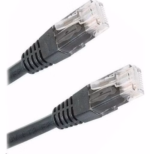 XtendLan patch kábel Cat6, UTP - 3m, čierny