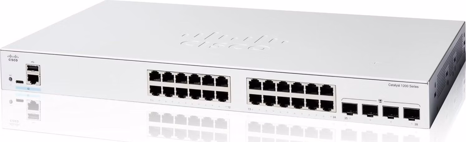 BAZAR - Cisco Catalyst switch C1200-24T-4X (24xGbE,4xSFP+,fanless) - REFRESH - rozbaleno, použito