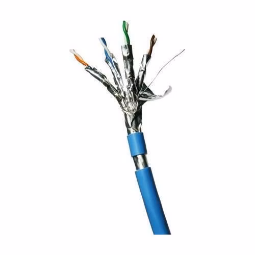 DATACOM F/FTP drát CAT6A LSOH,Eca 300m, plášť modrý