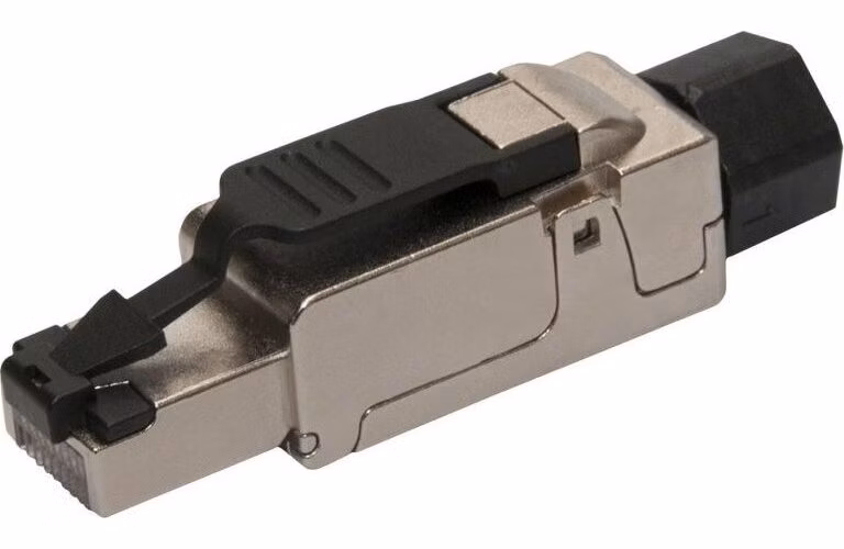 Solarix konektor průmyslový univerzální RJ45 CAT6A STP samořezný SXRJ45-6A-STP-BK-SA