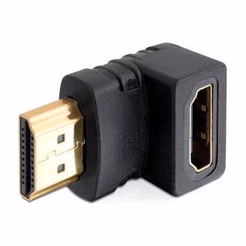 Delock adaptér HDMI A samec/samice, pravoúhlý, dolů