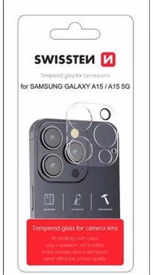 SWISSTEN OCHRANNÉ SKLO NA ČOČKY FOTOAPARÁTU PRO SAMSUNG GALAXY A15 / A15 5G