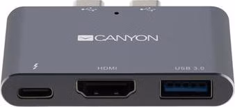 Canyon DS-1, Thunderbolt 3 Docking Station, 3 porty, 1xThunderbolt 3+1xUSB3.0+1xHDM