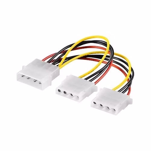 PremiumCord kabel napájecí rozdvojka Molex na 2x Molex
