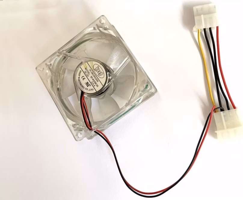 EUROCASE ventilátor 80mm, 12V/0,14A, prosvětlený RGB (molex)