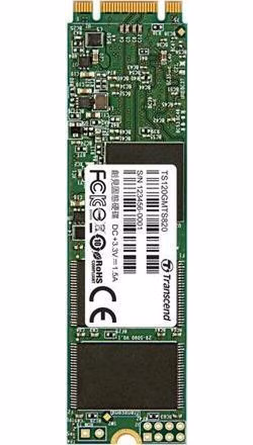 TRANSCEND MTS820S 120GB SSD disk M.2 2280, SATA III (TLC), 500MB/s R, 350MB/s W