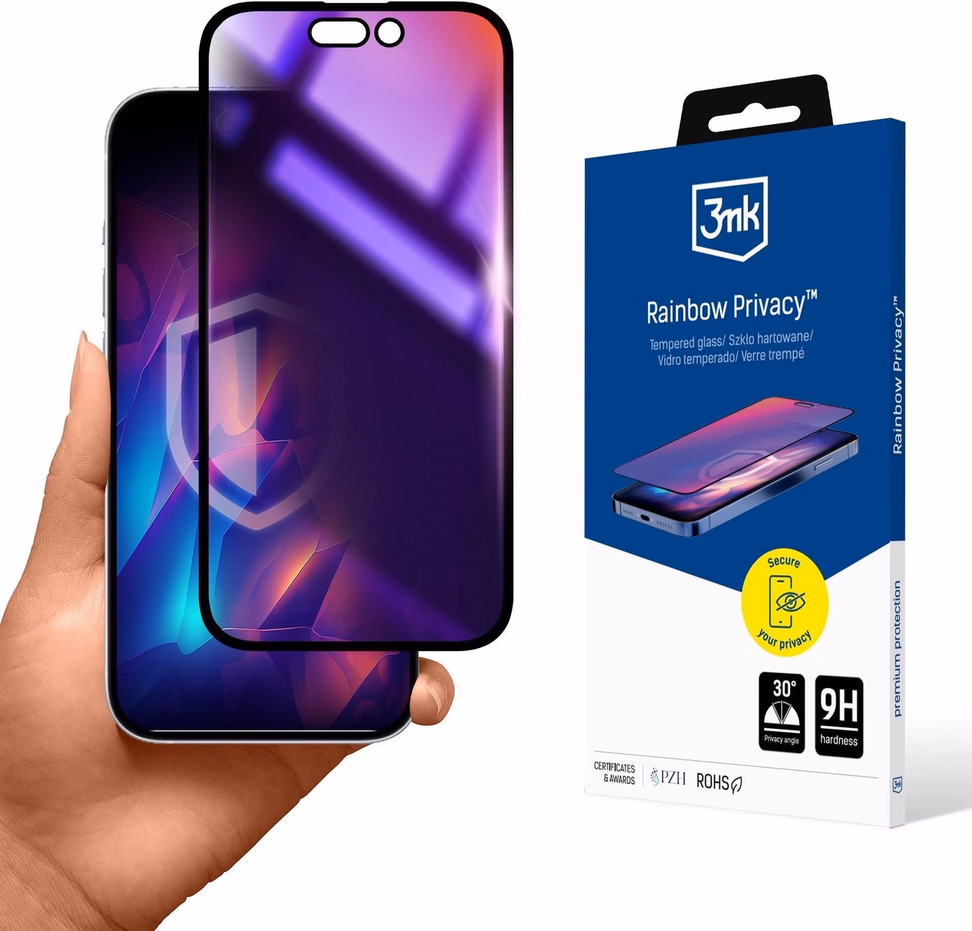 3mk Rainbow Privacy pro Apple iPhone 15 Pro Max