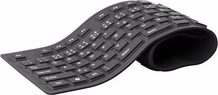 BAZAR C-TECH klávesnice FK-01, gelová, flexibilní, černá, USB, CZ/SK "POŠKOZENÝ OBAL"