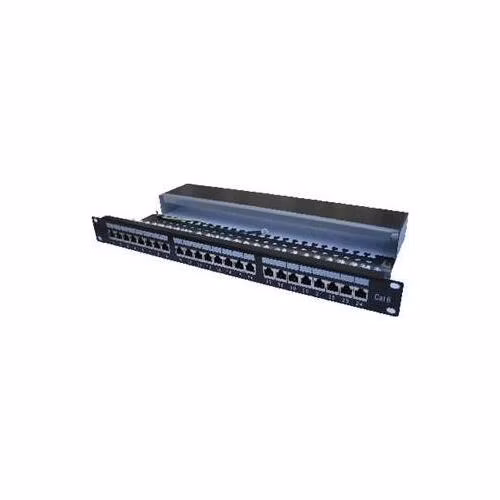 OPTIX STP Patchpanel, Cat.6, 24-Port s vyvázáním