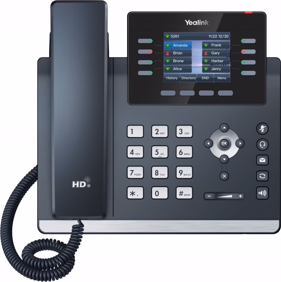 Yealink SIP-T44U SIP telefón, PoE, 2,8" 320x240 LCD, 21 prog.tl.,2xUSB
