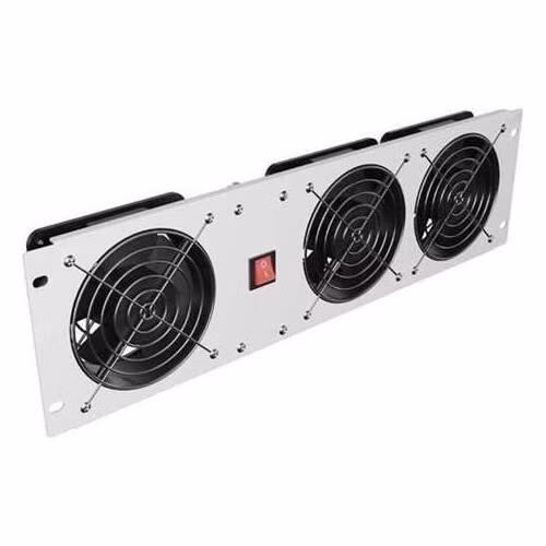LANBERG VERTIKÁLNÍ VENTILAČNÍ PANEL 19" 3U PRO RACK TŘI VENTILÁTORY 230V ŠEDÝ