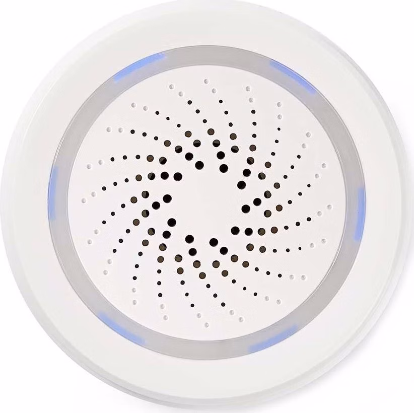 NEDIS Wi-Fi chytrá siréna/ alarm nebo vyzvánění/ hlasitost 85 dB/ micro USB/ bílá