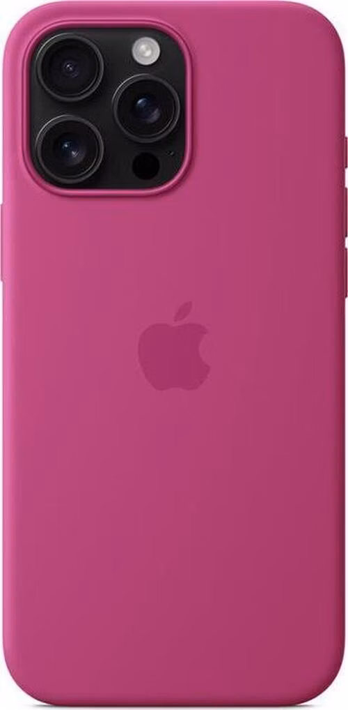 iPhone 16 Pro Max Silicone Case with MagSafe - Fuchsia