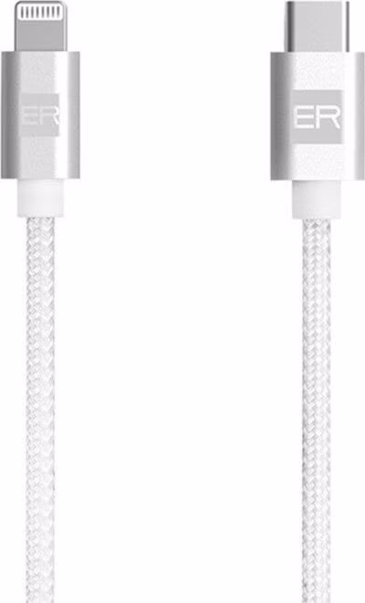 ER POWER kábel USB-C to Lightning 2m - White