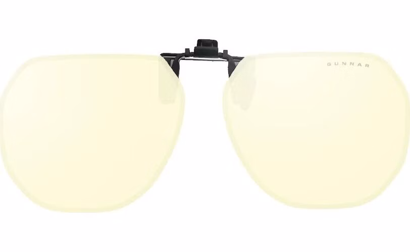 GUNNAR kancelářske/herní brýle CLIP-ON MOFFET ONYX jantarová skla BLF 65 NATURAL focus