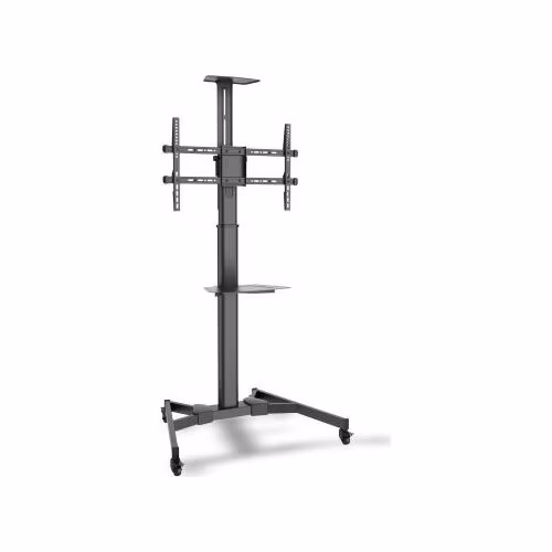 DIGITUS Televizní vozík pro obrazovky do 70 "police pro DVD přehrávače, kameru, nosnost 50 kg, VESA max. 600x400