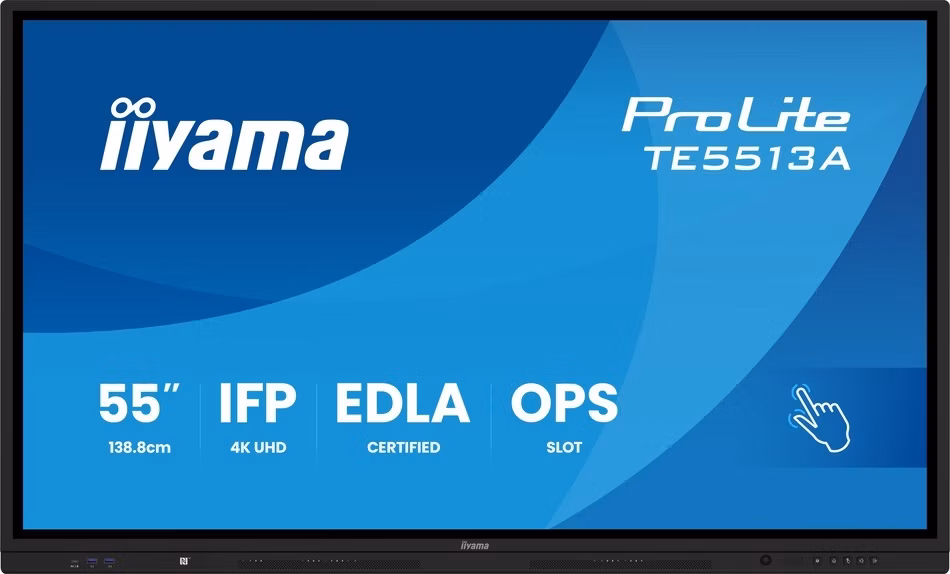 55" iiyama TE5513A-B3AG: IPS, 4K, 40P, EDLÁ