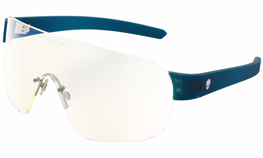 GUNNAR kancelářske/herní brýle ALIENWARE BERMUDA TRIANGLE * LIQUID TEAL *čirá skla  * BLF 35 * GUNNAR focus