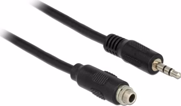 Delock Cable Stereo Jack 3.5 mm female panel-mount > Stereo Jack 3.5 mm male 100 cm