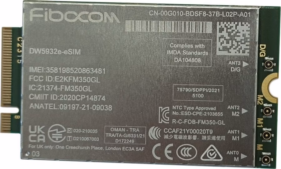 DELL Wireless Mobile Modem DW5932e 5G pro notebooky Latitude/ WWAN