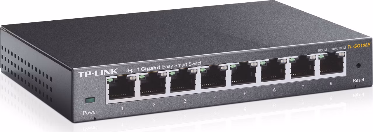 TP-Link Easy Smart switch TL-SG108E (8xGbE, fanless)