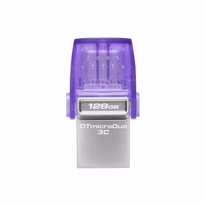128 GB . USB 3.2 kľúč . Kingston DataTraveler MicroDuo 3C Gen3, OTG, USB-C ( r200MB/s, w50MB/s )