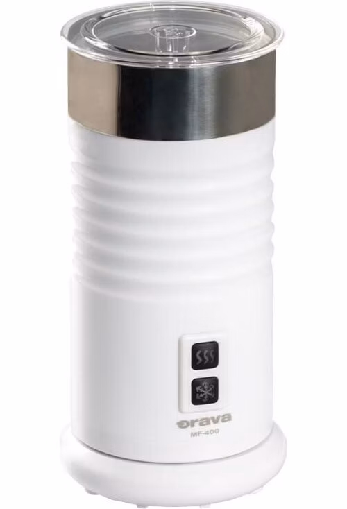 Orava MF-400 napěňovač mléka, 400 W, elektrický, 240 ml, 2-funkční přepínač, bílá