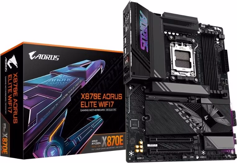 GIGABYTE MB Sc AM5 X870E A ELITE WIFI7, AMD X870, 4xDDR5, 2xHDMI, 2xUSB4, WiFi