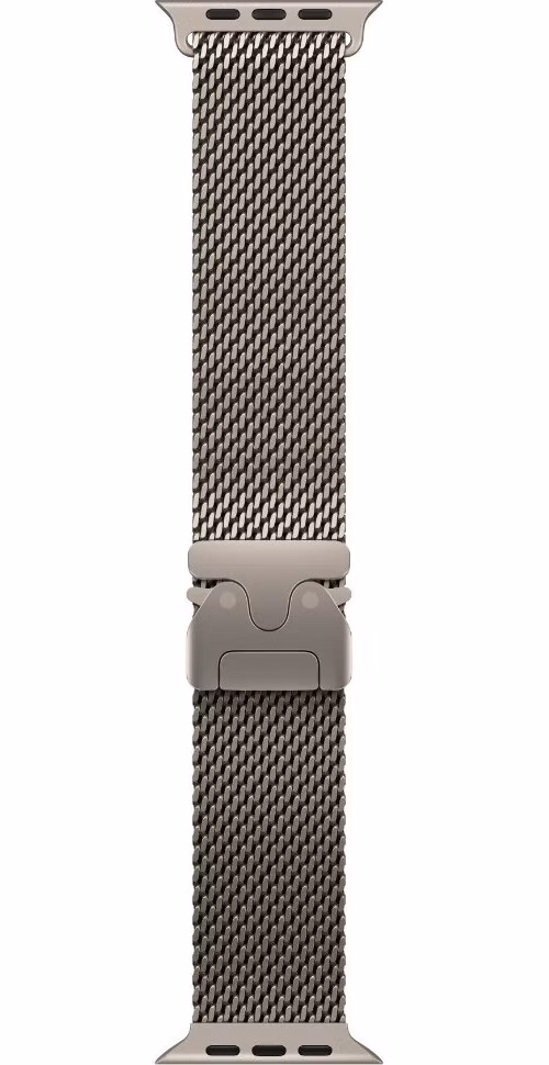 Apple Watch 49mm Natural Titanium Milanese Loop - Medium