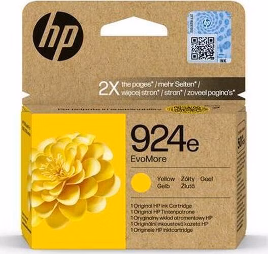 HP Ink Cartridge 924e EvoMore/Yellow/800 stran