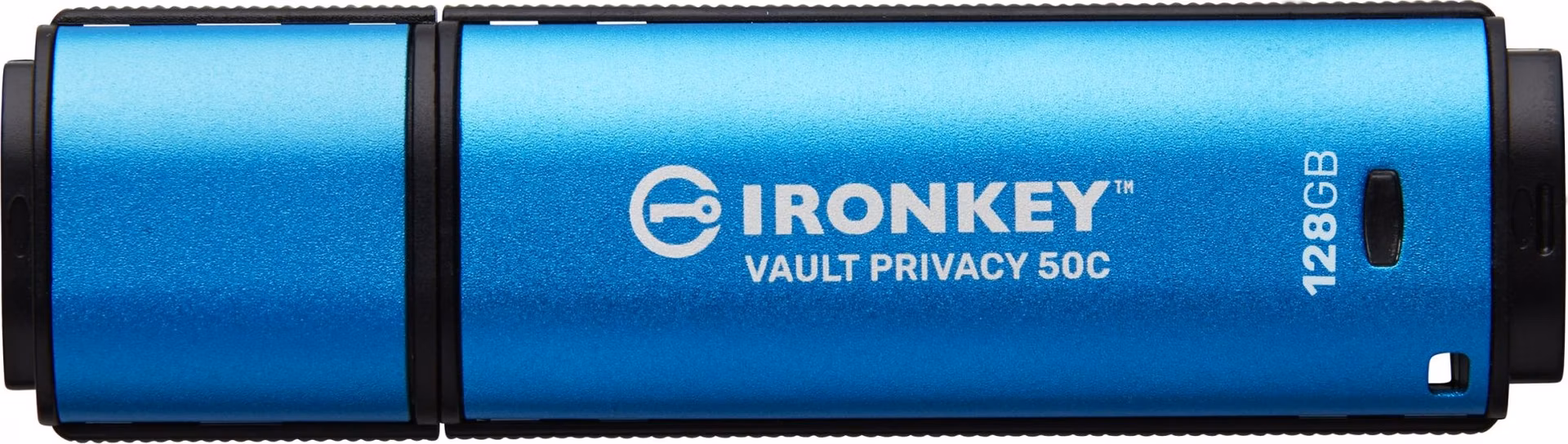 Kingston Ironkey Vault Privacy 50C/128GB/USB 3.2/USB-C/Modrá
