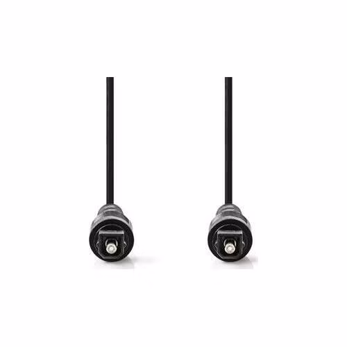 Nedis CAGB25000BK20 - Optický Audiokabel | TosLink Zástrčka - TosLink Zástrčka | 2 m | Černá barva