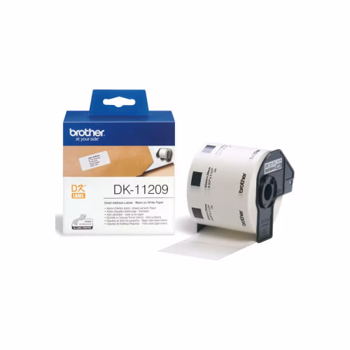 BROTHER papírové štítky DK-11209/ QL/ úzké adresy/ 800 ks/ 29 x 62mm