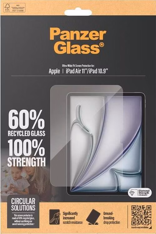 PanzerGlass ochranné sklo UWF pre iPad Air 11" M2/M3, iPad 10-11 Gen - Clear