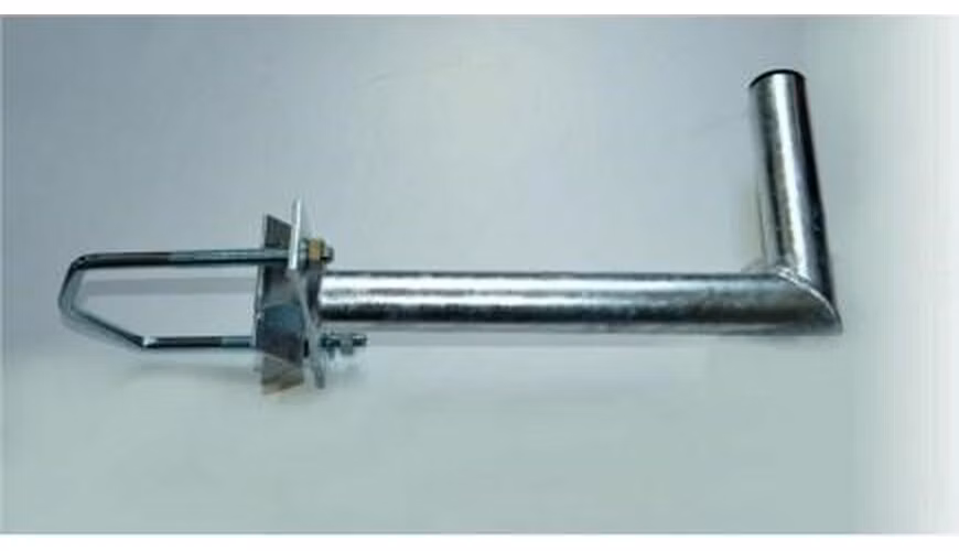 Držák antény na stožár do průměru 120mm s vinklem, žárový zinek, délka 35cm