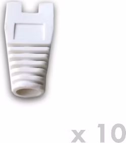 DATACOM Návlek pro plug RJ45 s výřezem bílý  (10ks)