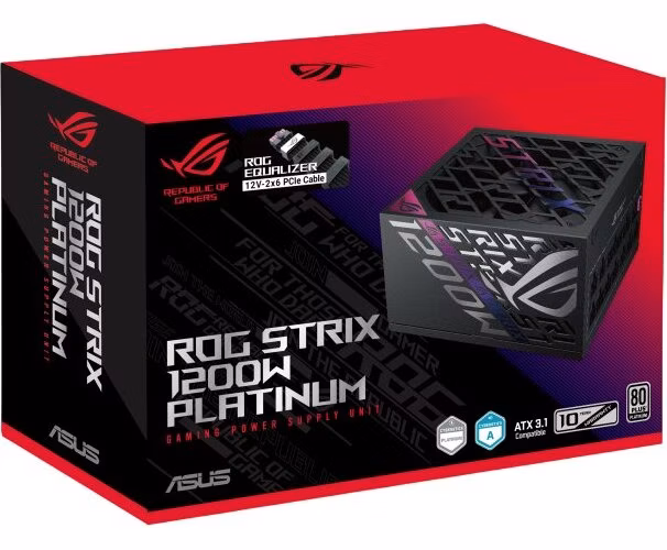 ASUS ROG STRIX 1200W P-GAMING Equalizer Platinum / ATX3.1 / active PFC / 80PLUS Platinum / modulární