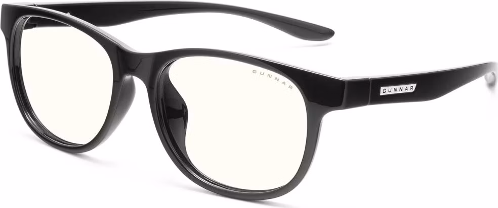 GUNNAR kancelářske/herní brýle  RUSH KIDS LARGE (8-12) ONYX čirá skla BLF 35 NATURAL focus
