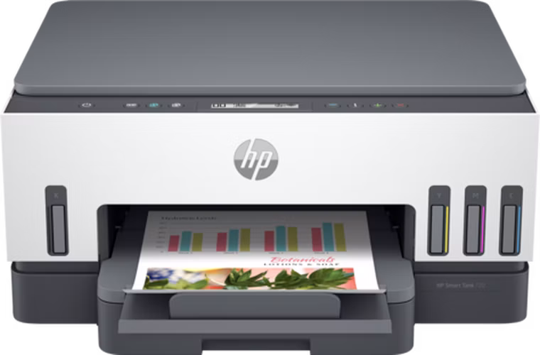 HP All-in-One Ink Smart Tank 720 (A4, 15/9 ppm, USB, Wi-Fi, Print, Scan, Copy, Duplex)