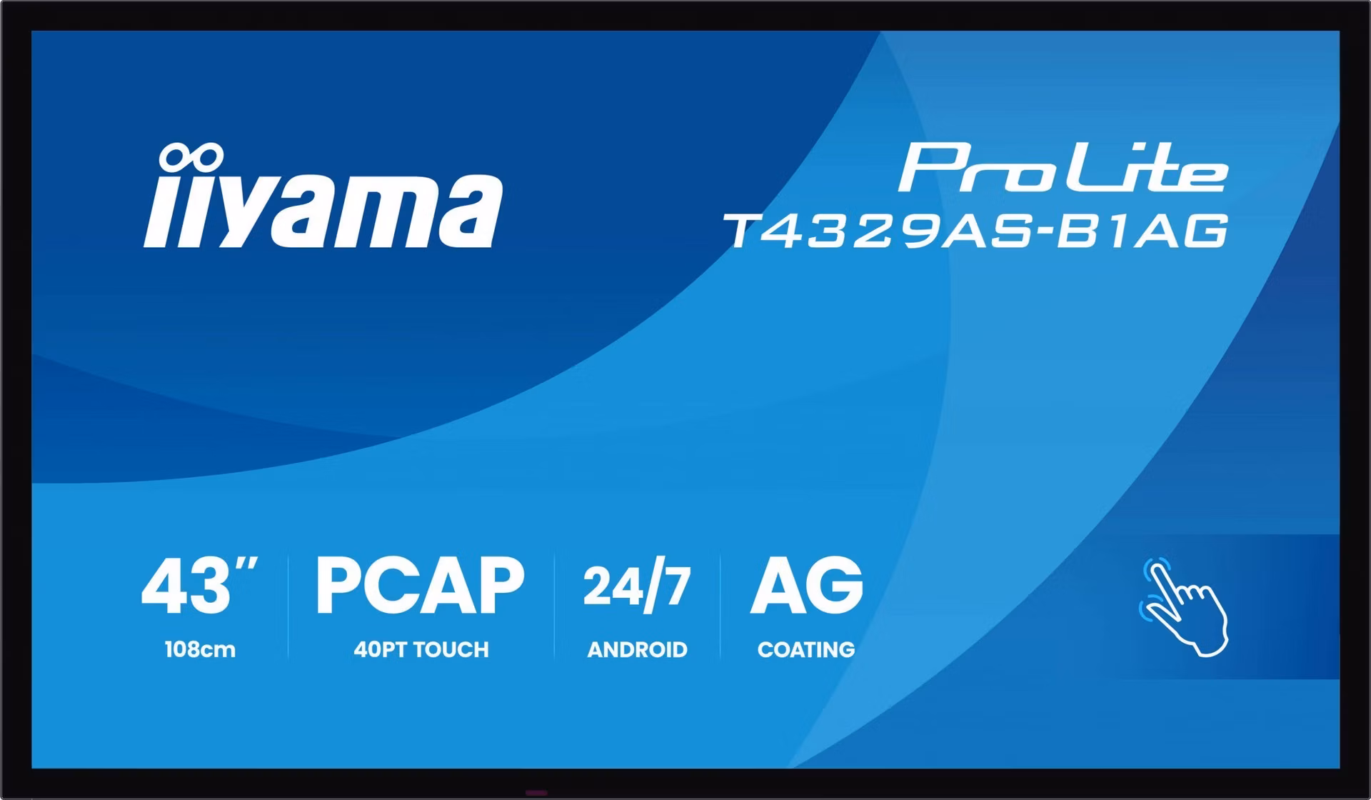 43" iiyama T4329AS-B1AG: VA, 4K UHD, Android, 24/7