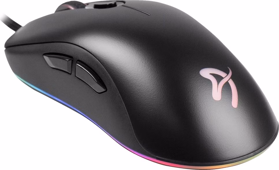 AROZZI herní myš FAVO2 Ultra Light Black/ drátová/ 16.000 dpi/ USB/ 6 tlačítek/ RGB/ černá