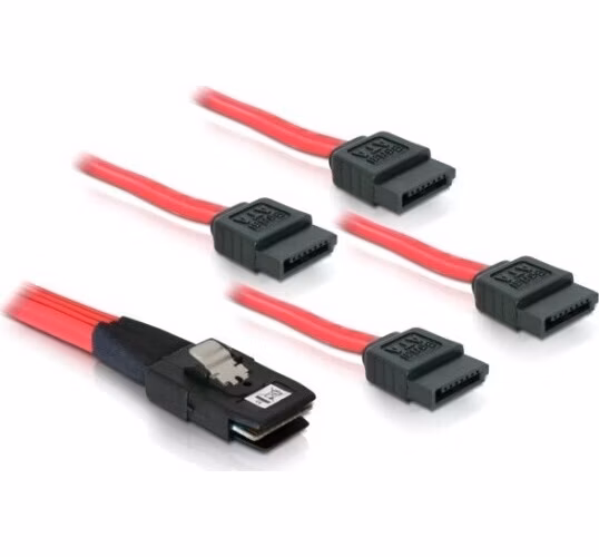 Delock kabel SAS mini 36-pin / 4x SATA 50 cm