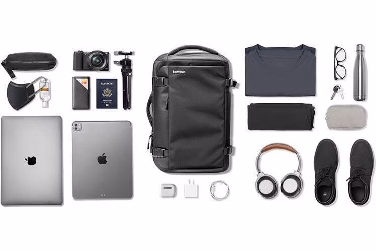 TomToc batoh Navigator T66 Backpack 40L - Black