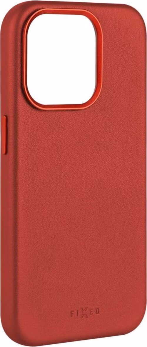 FIXED MagLeather kožený kryt iPhone 15 Pro červený